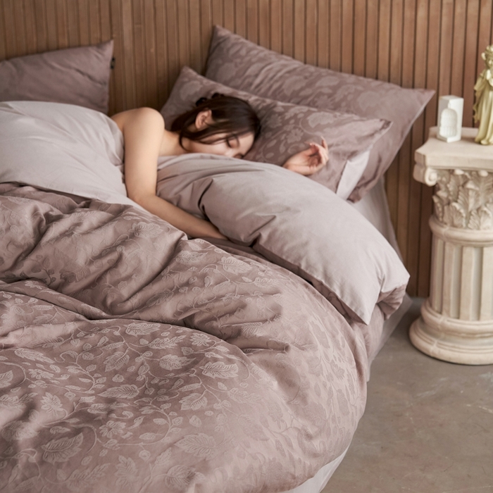 91家纺网 家纺一手货源 找家纺 （总）禾时 2025新款60s轻奢提花磨毛四件套—南风