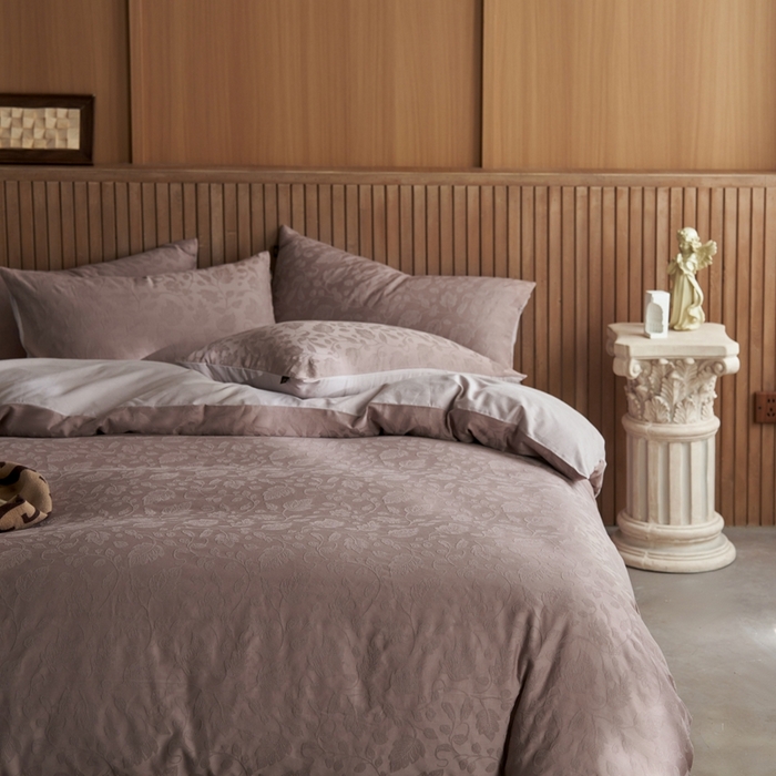 91家纺网 家纺一手货源 找家纺 （总）禾时 2025新款60s轻奢提花磨毛四件套—南风