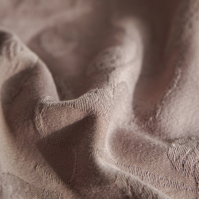 91家纺网 家纺一手货源 找家纺 禾时 2025新款60s轻奢提花磨毛四件套—南风 南风-大地棕