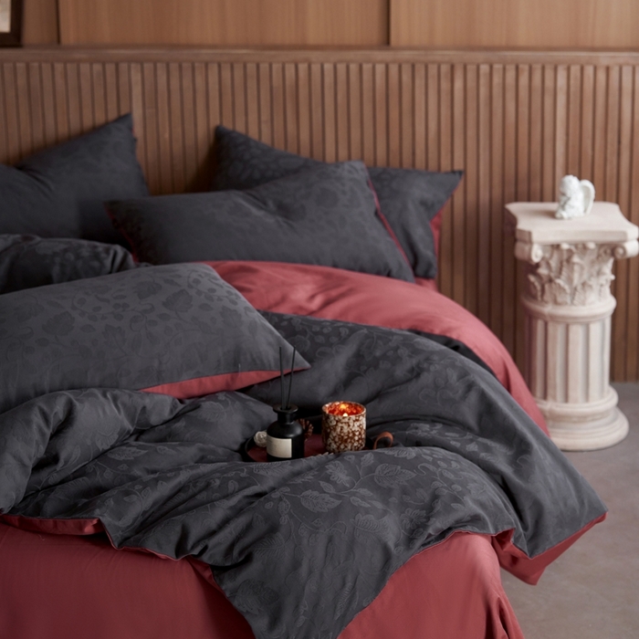 91家纺网 家纺一手货源 找家纺 禾时 2025新款60s轻奢提花磨毛四件套—南风 南风-青灰