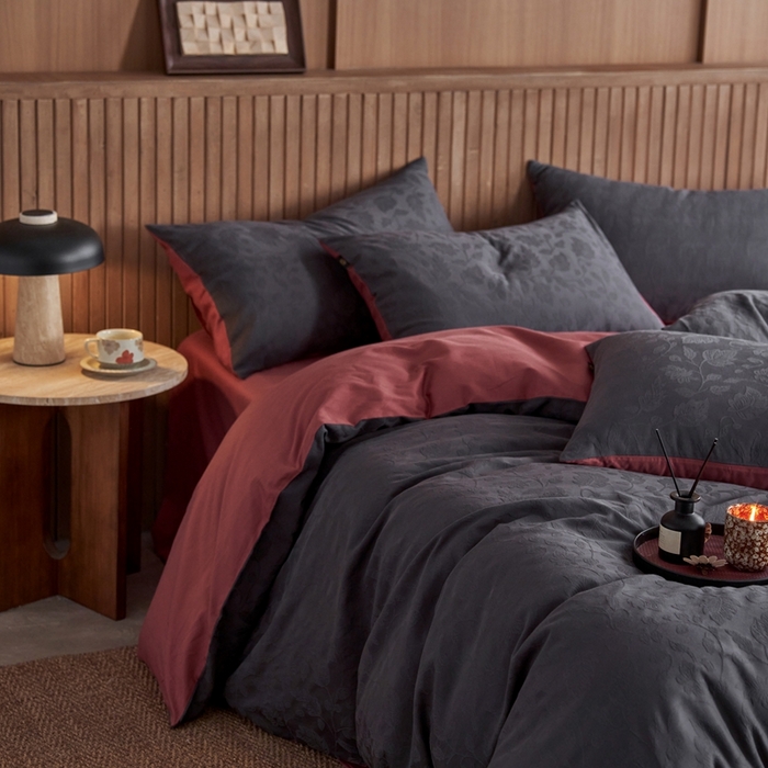 91家纺网 家纺一手货源 找家纺 禾时 2025新款60s轻奢提花磨毛四件套—南风 南风-青灰