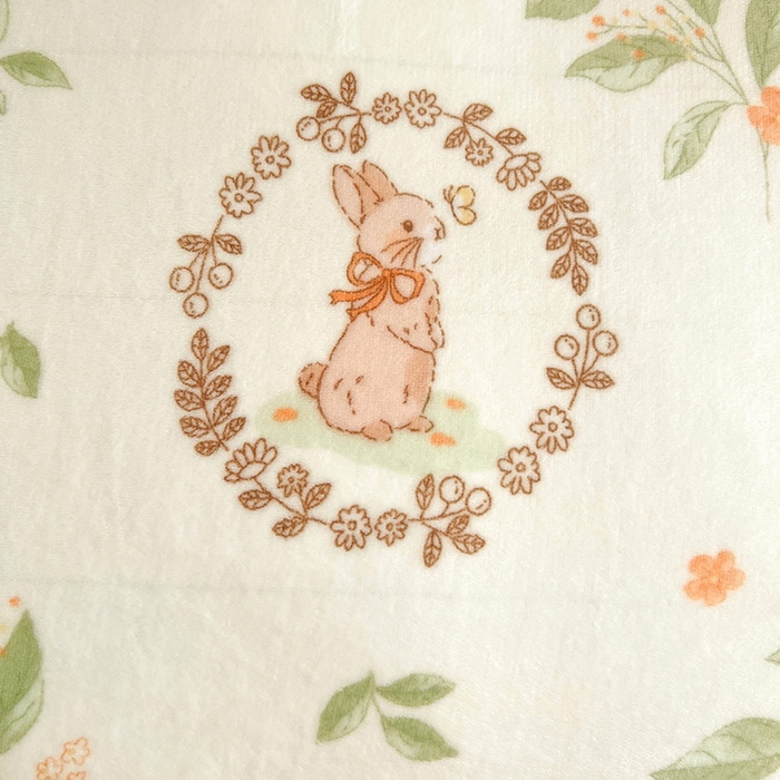 91家纺网 家纺一手货源 找家纺 卡普二店 2024新款牛奶绒学生三件套系列 森林小兔