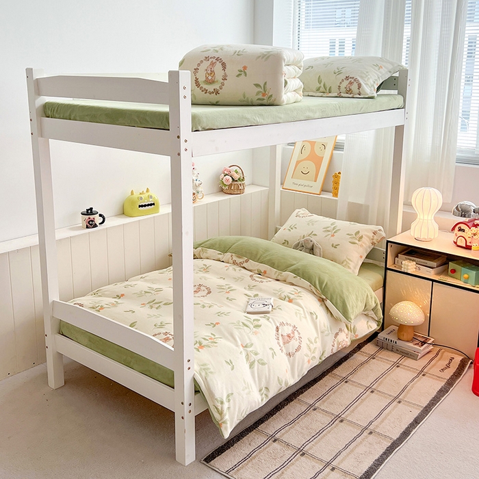 卡普二店 2024新款牛奶绒学生三件套系列 森林小兔