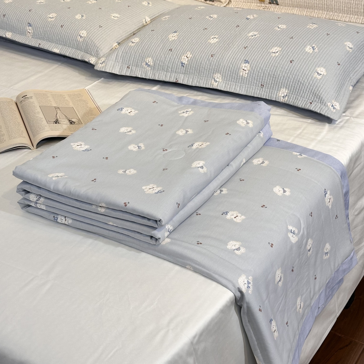 91家纺网 家纺一手货源 找家纺 （总）洽想家 【特价清仓产品】断角飞边款全棉脱脂棉夏被可机洗被子柔软