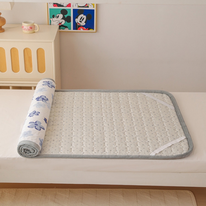 91家纺网 家纺一手货源 找家纺 宅部落 2025新款学生宿舍牛奶绒床垫保暖床褥子夹棉加厚印花床护垫 花韵