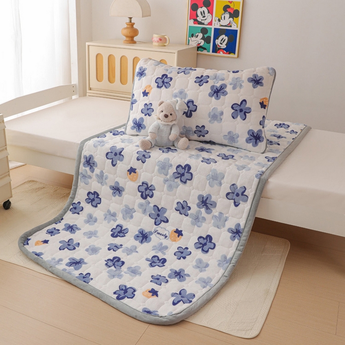 91家纺网 家纺一手货源 找家纺 宅部落 2025新款学生宿舍牛奶绒床垫保暖床褥子夹棉加厚印花床护垫 花韵