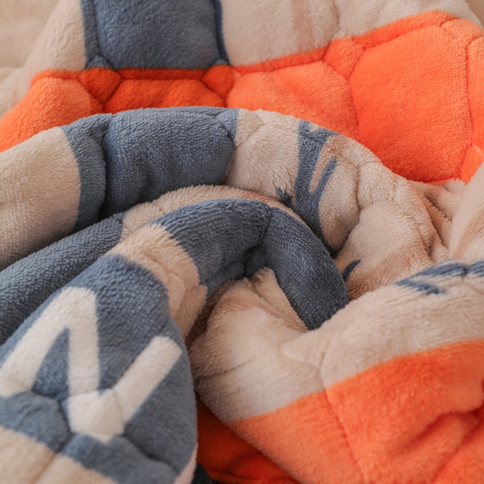 91家纺网 家纺一手货源 找家纺 宅部落 2025新款学生宿舍牛奶绒床垫保暖床褥子夹棉加厚印花床护垫 英伦时尚