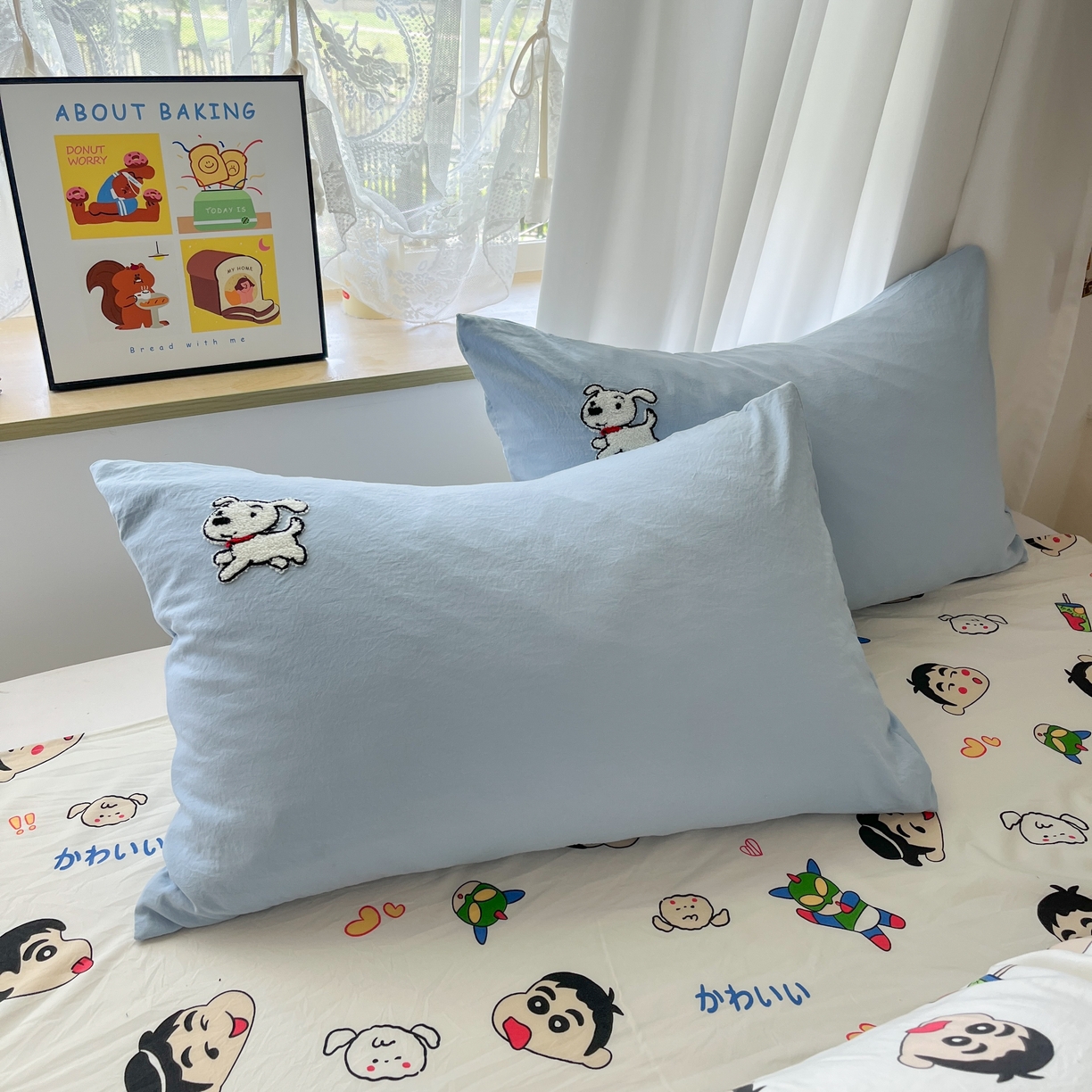 91家纺网 家纺一手货源 找家纺 云木里 2025新款亲肤舒适高克重四件套-况味 呆萌新新