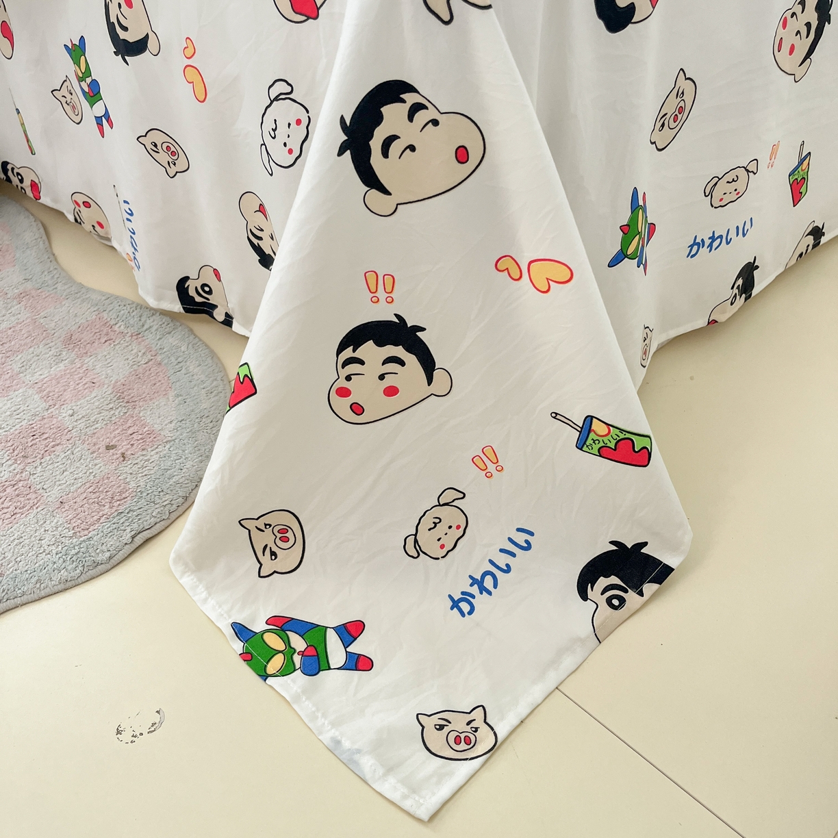 91家纺网 家纺一手货源 找家纺 云木里 2025新款亲肤舒适高克重四件套-况味 呆萌新新