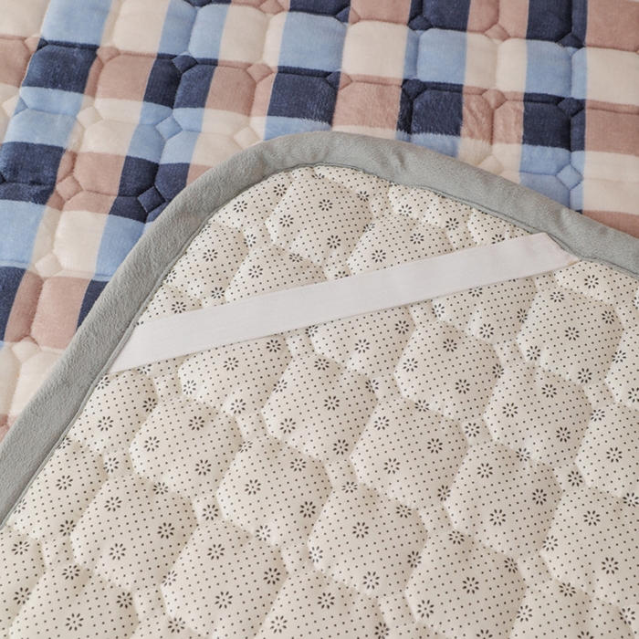 91家纺网 家纺一手货源 找家纺 宅部落 2025新款学生宿舍牛奶绒床垫保暖床褥子夹棉加厚印花床护垫 魔法格