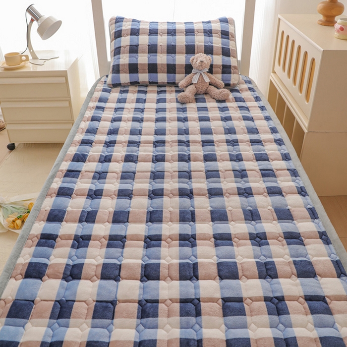 91家纺网 家纺一手货源 找家纺 宅部落 2025新款学生宿舍牛奶绒床垫保暖床褥子夹棉加厚印花床护垫 魔法格