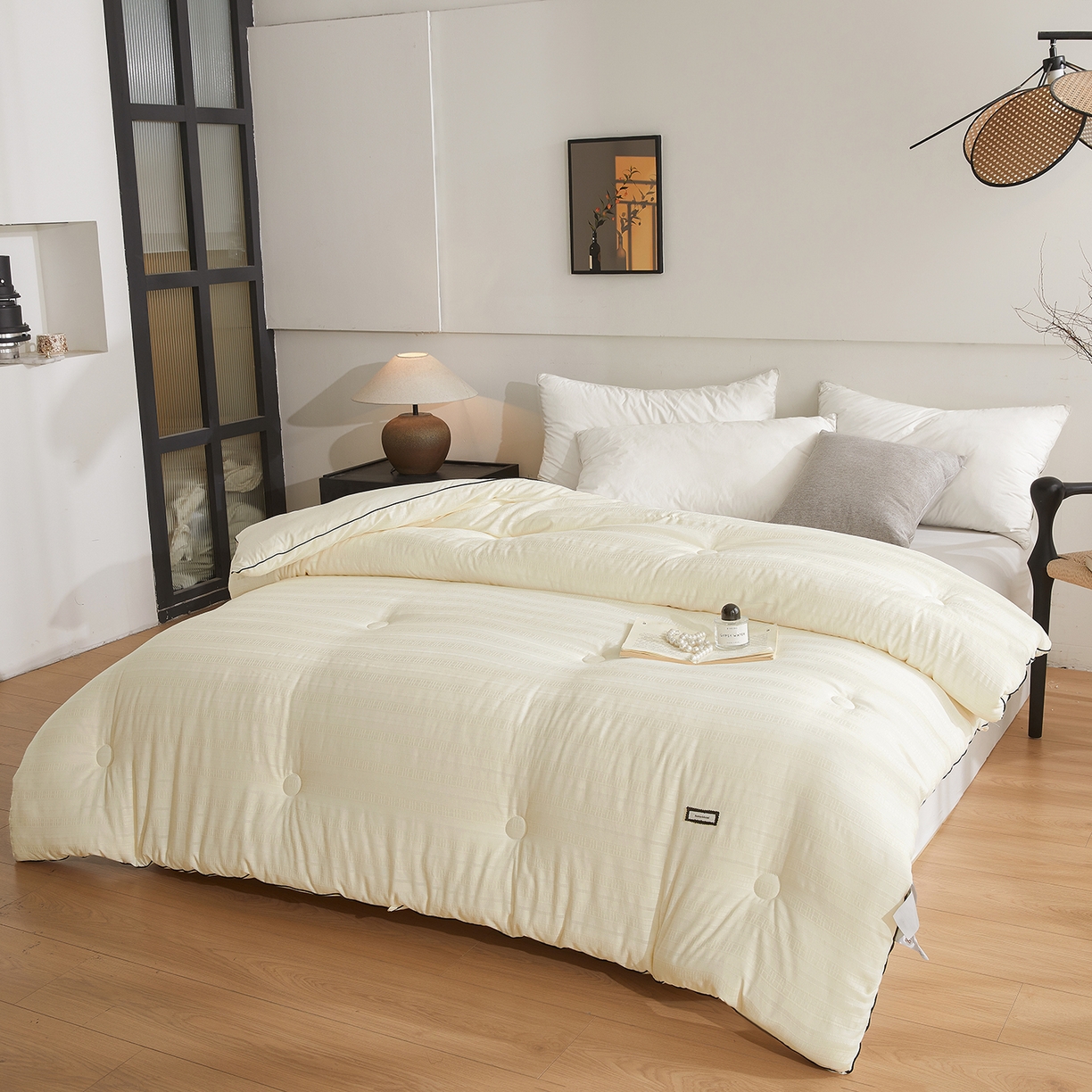 91家纺网 家纺一手货源 找家纺 （总）寐居家纺 2025新款亲肤华夫格被子被芯