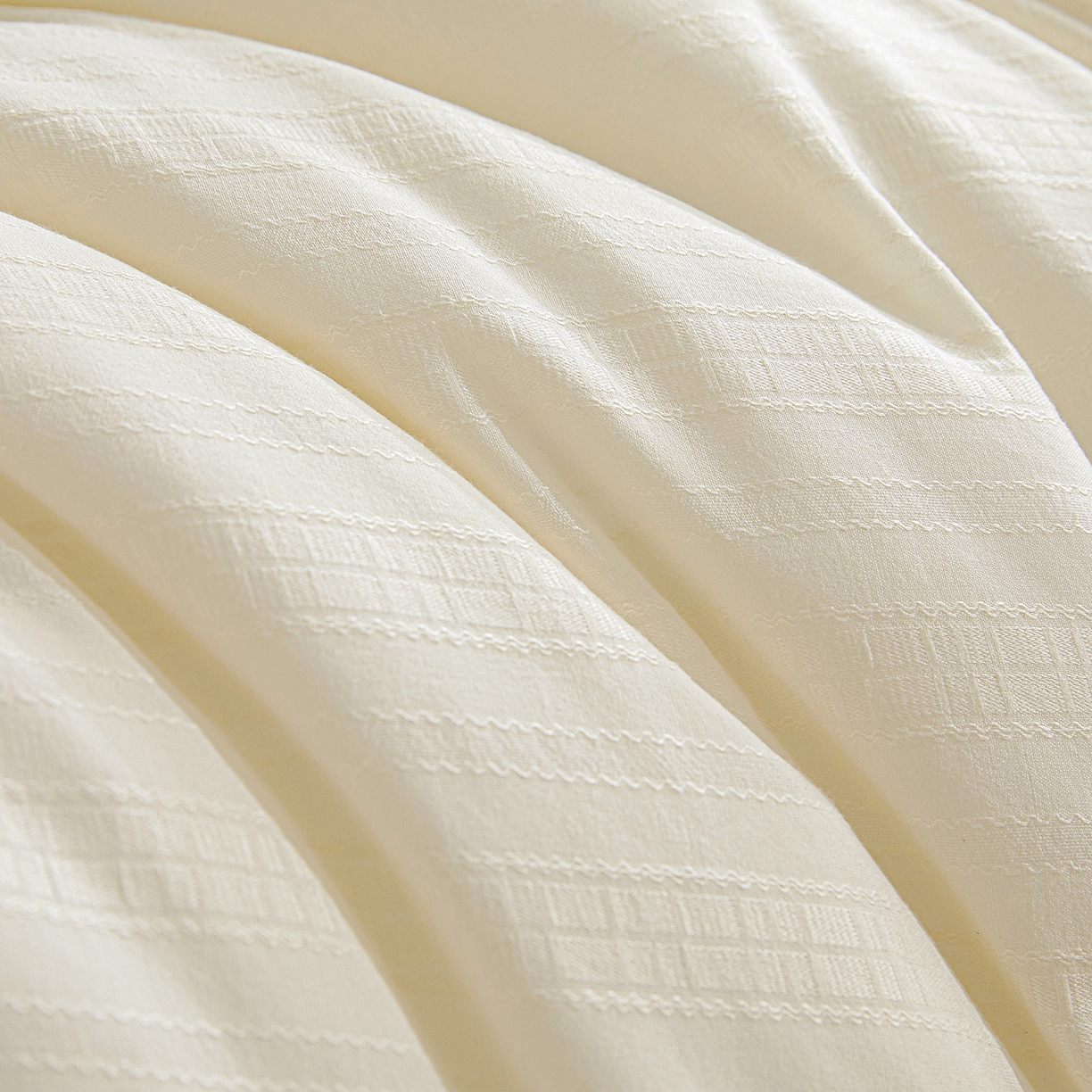 91家纺网 家纺一手货源 找家纺 寐居家纺 2025新款亲肤华夫格被子被芯 华夫格-米白