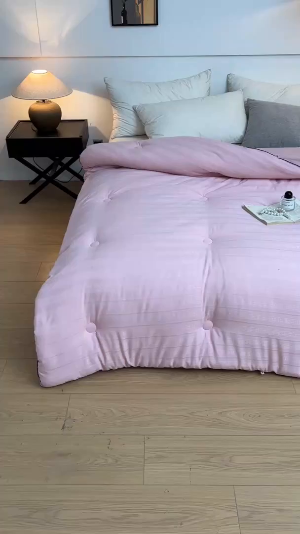 91家纺网 家纺一手货源 找家纺 寐居家纺 2025新款亲肤华夫格被子被芯 华夫格-嫩玉