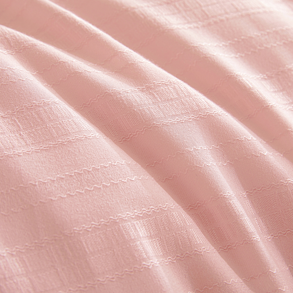 91家纺网 家纺一手货源 找家纺 寐居家纺 2025新款亲肤华夫格被子被芯 华夫格-藕粉