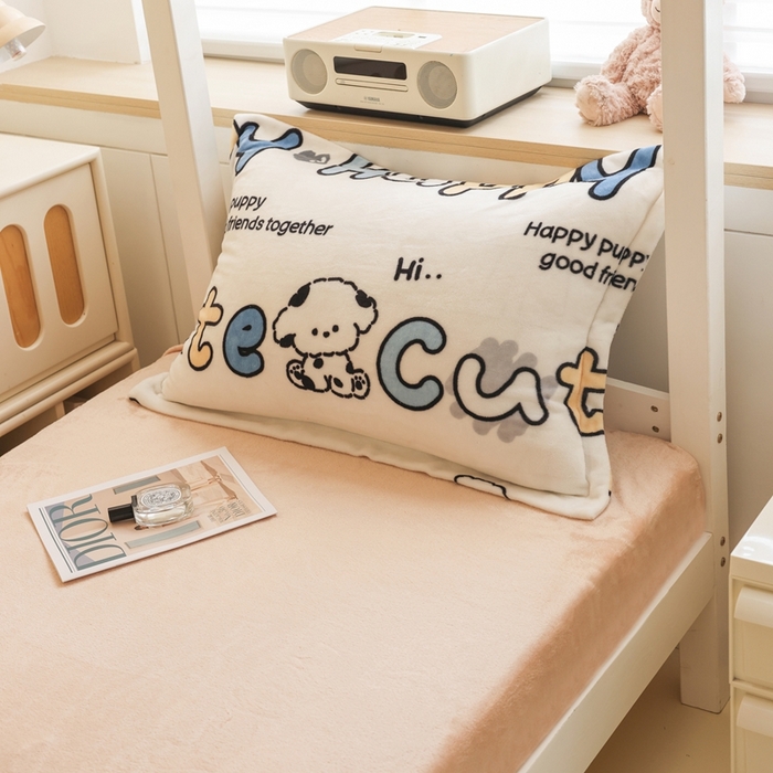 91家纺网 家纺一手货源 找家纺 （总）宅部落 2025新款学生宿舍牛奶绒三件套宿舍三件套上下铺三件套