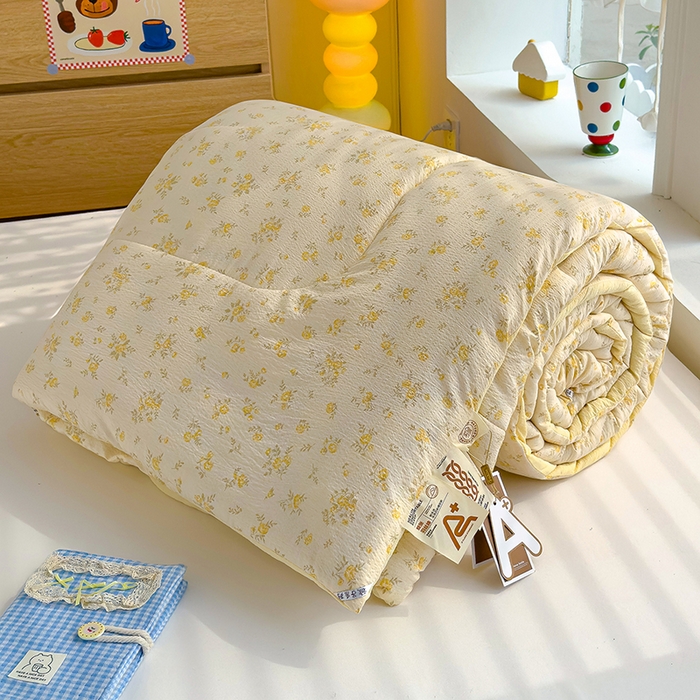 91家纺网 家纺一手货源 找家纺 （总）弗苓家纺 2025新款A类云感有氧双层纱夏被