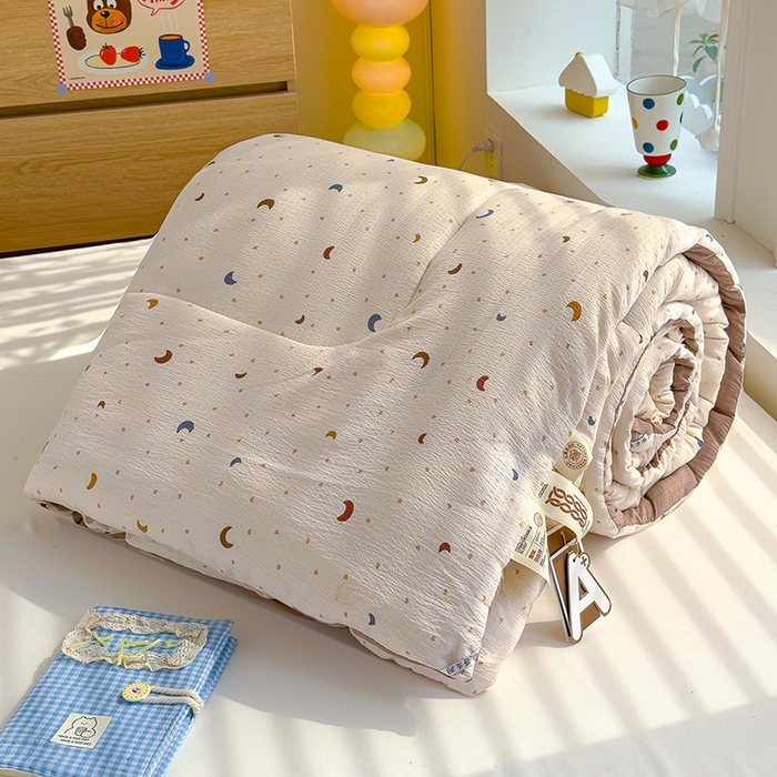 91家纺网 家纺一手货源 找家纺 （总）弗苓家纺 2025新款A类云感有氧双层纱夏被