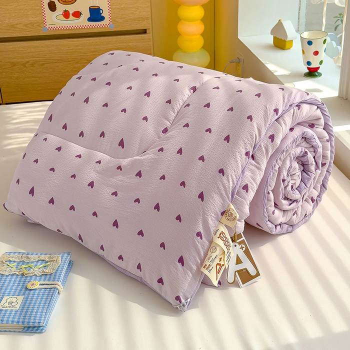 91家纺网 家纺一手货源 找家纺 （总）弗苓家纺 2025新款A类云感有氧双层纱夏被