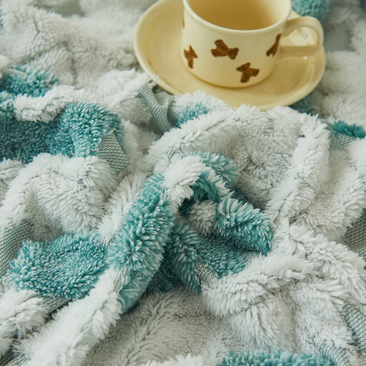 91家纺网 家纺一手货源 找家纺 枋梢家纺 2025新款沙发套罩坐垫防滑轻奢高级感盖布巾阳离子波西米亚沙发巾四季通用 波西米亚沙发巾-雅青