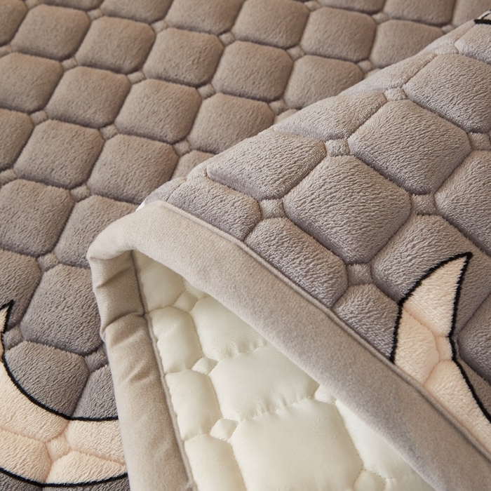 91家纺网 家纺一手货源 找家纺 奇丝雅 2025新款A类牛奶绒床褥床垫家用学生宿舍上下铺寝室软垫床护垫夹棉褥子-学生床单件 满天星