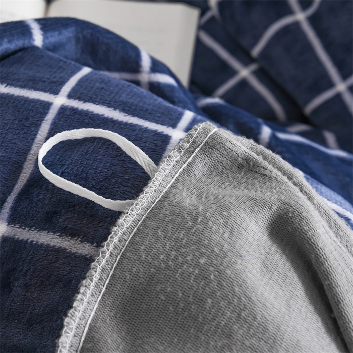 91家纺网 家纺一手货源 找家纺 宅部落 2025新款学生宿舍牛奶绒三件套宿舍三件套上下铺三件套 蓝调