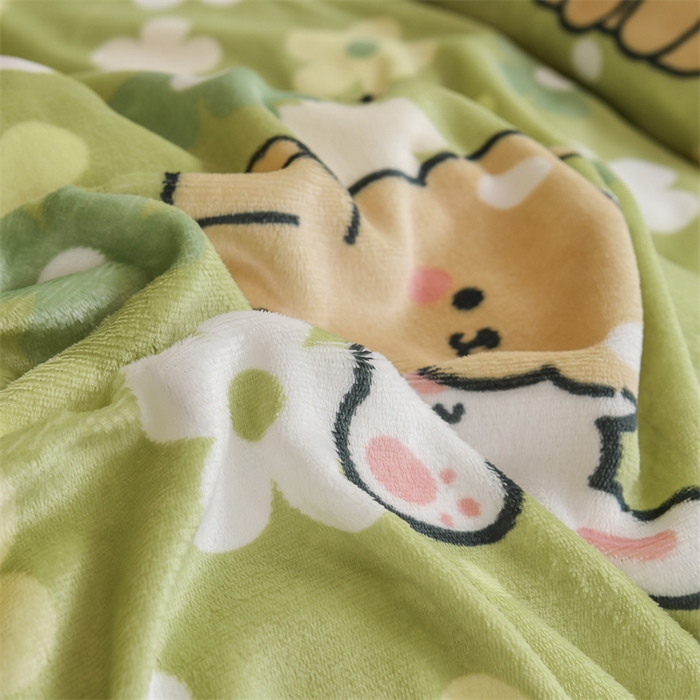 91家纺网 家纺一手货源 找家纺 宅部落 2025新款学生宿舍牛奶绒三件套宿舍三件套上下铺三件套 伊甸园