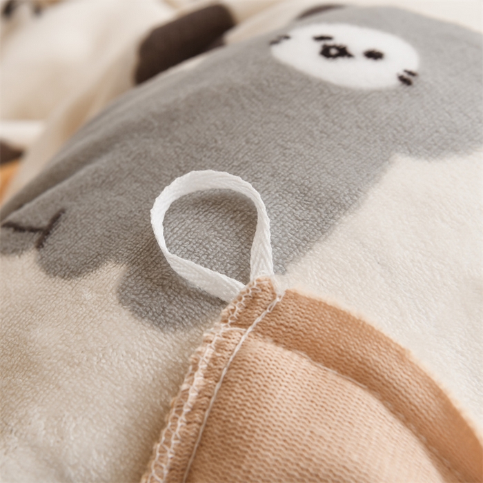 91家纺网 家纺一手货源 找家纺 宅部落 2025新款学生宿舍牛奶绒三件套宿舍三件套上下铺三件套 小懒猫