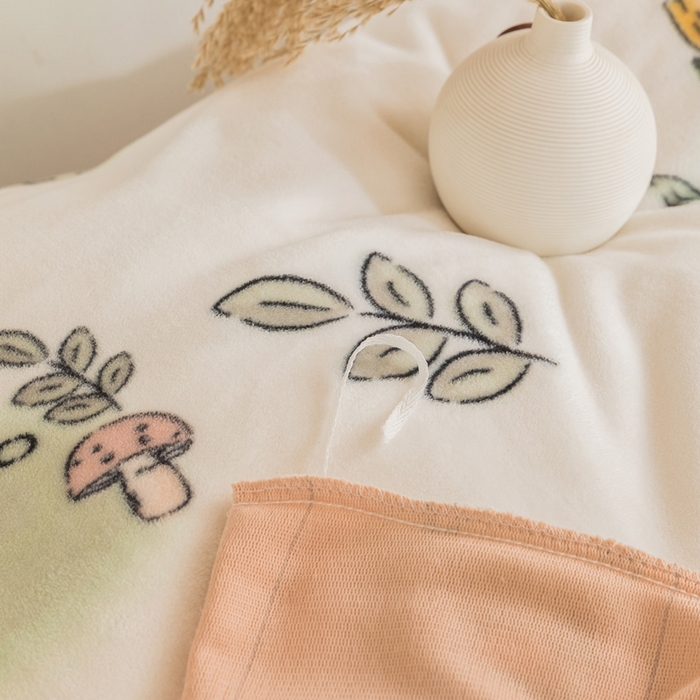 91家纺网 家纺一手货源 找家纺 宅部落 2025新款学生宿舍牛奶绒三件套宿舍三件套上下铺三件套 花丛小兔