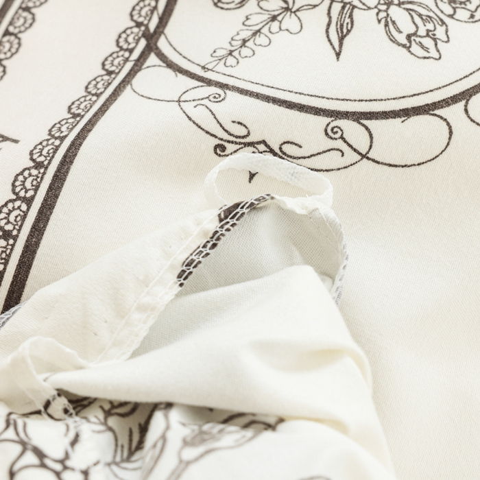 91家纺网 家纺一手货源 找家纺 优纤家纺 2025新款120克磨毛斜纹卡通花卉印花植物羊绒四件套 怡静花开