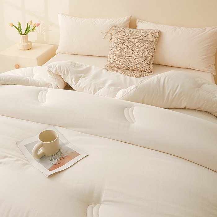 91家纺网 家纺一手货源 找家纺 （总）初相识被业 2025新款30%全棉大豆被纯棉被子被芯拉链子母被加厚冬被春秋被夏被