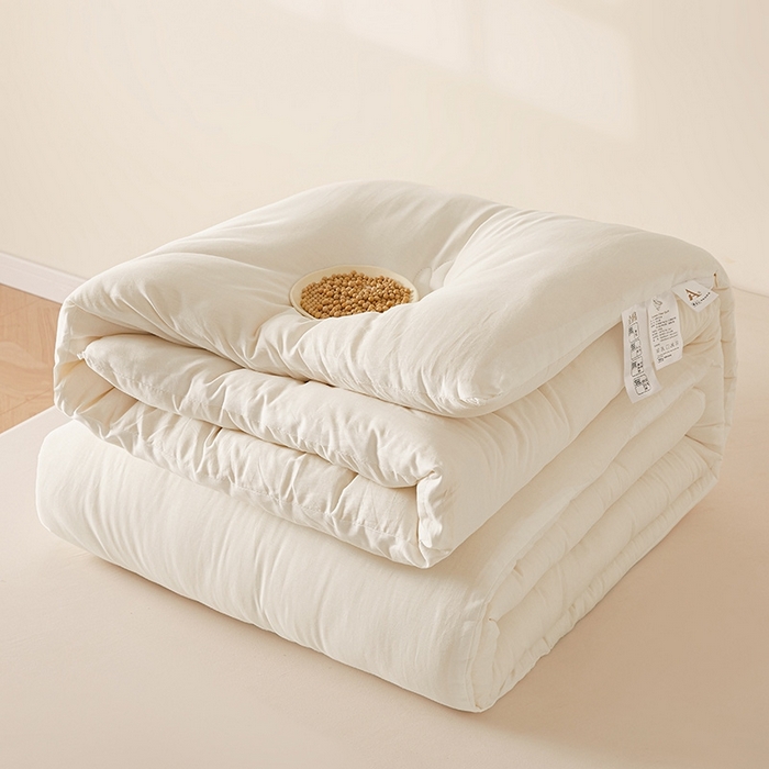 91家纺网 家纺一手货源 找家纺 （总）初相识被业 2025新款30%全棉大豆被纯棉被子被芯拉链子母被加厚冬被春秋被夏被