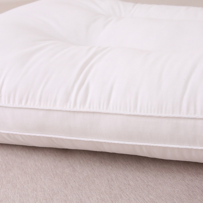 91家纺网 家纺一手货源 找家纺 珍贝家纺 2025新款全棉纯棉枕头枕芯纯棉面料三防污渍酒店软枕护颈枕 全棉三防羽丝枕-中枕