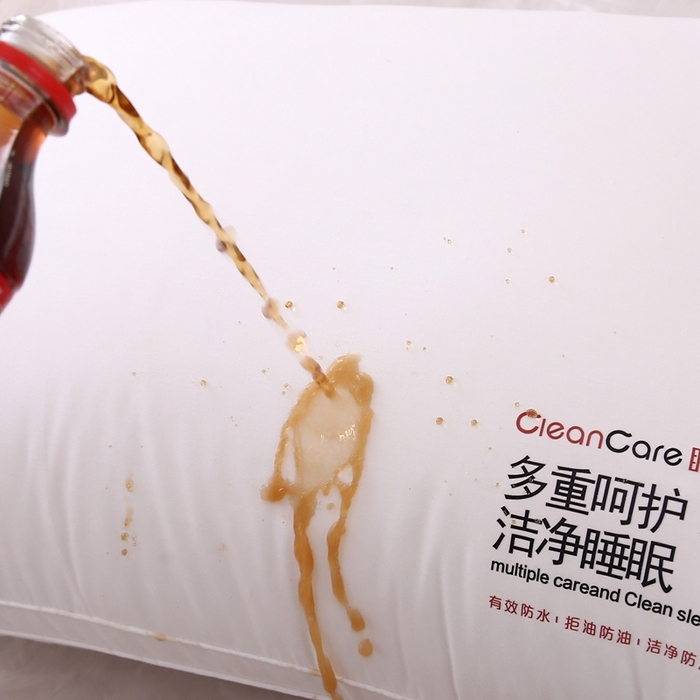 91家纺网 家纺一手货源 找家纺 珍贝家纺 2025新款全棉纯棉枕头枕芯纯棉面料三防污渍酒店软枕护颈枕 全棉三防羽丝枕-高枕