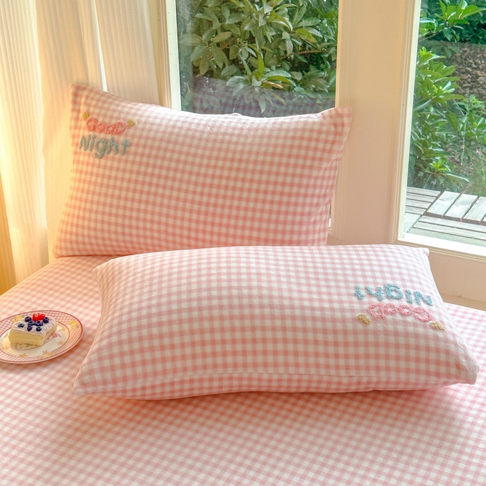 91家纺网 家纺一手货源 找家纺 （总）布柔 2025新款高克重双层纱仿麻皱皱纱原麻床笠