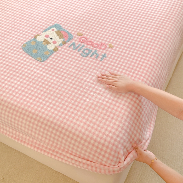 91家纺网 家纺一手货源 找家纺 （总）布柔 2025新款高克重双层纱仿麻皱皱纱原麻床笠