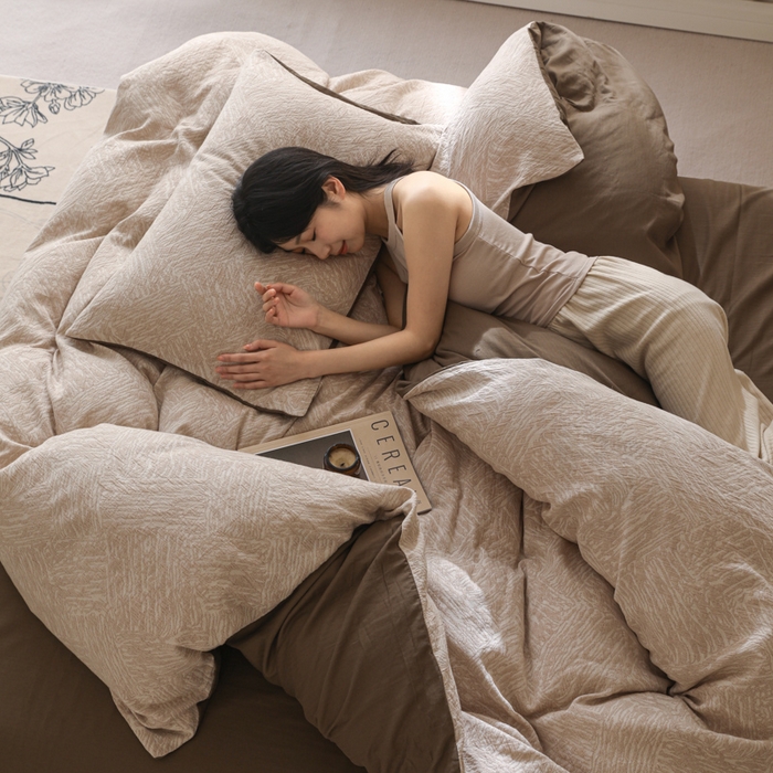 91家纺网 家纺一手货源 找家纺 （总）眠博士 2025新款60s长绒棉纯棉提花磨毛被套单被套被套单品