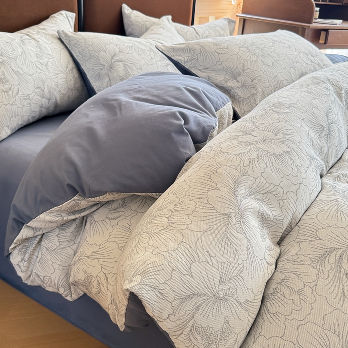 91家纺网 家纺一手货源 找家纺 （总）眠博士 2025新款60s长绒棉纯棉提花磨毛被套单被套被套单品