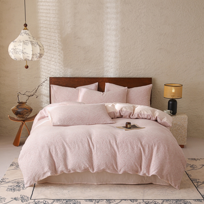 91家纺网 家纺一手货源 找家纺 （总）眠博士 2025新款60s长绒棉纯棉提花磨毛四件套