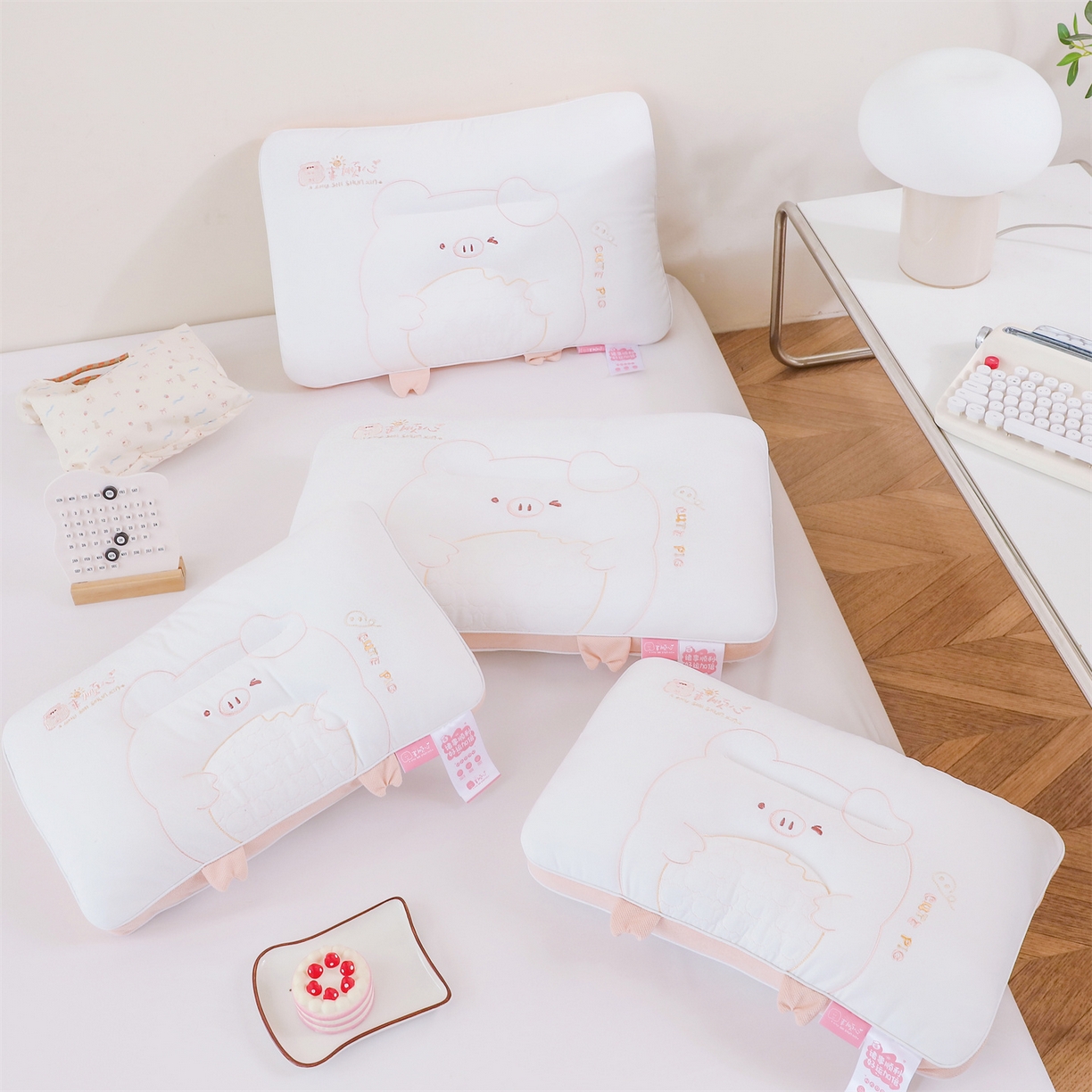 91家纺网 家纺一手货源 找家纺 （总）麦肯锡 2025新款诸事顺心定型亲子枕枕头枕芯