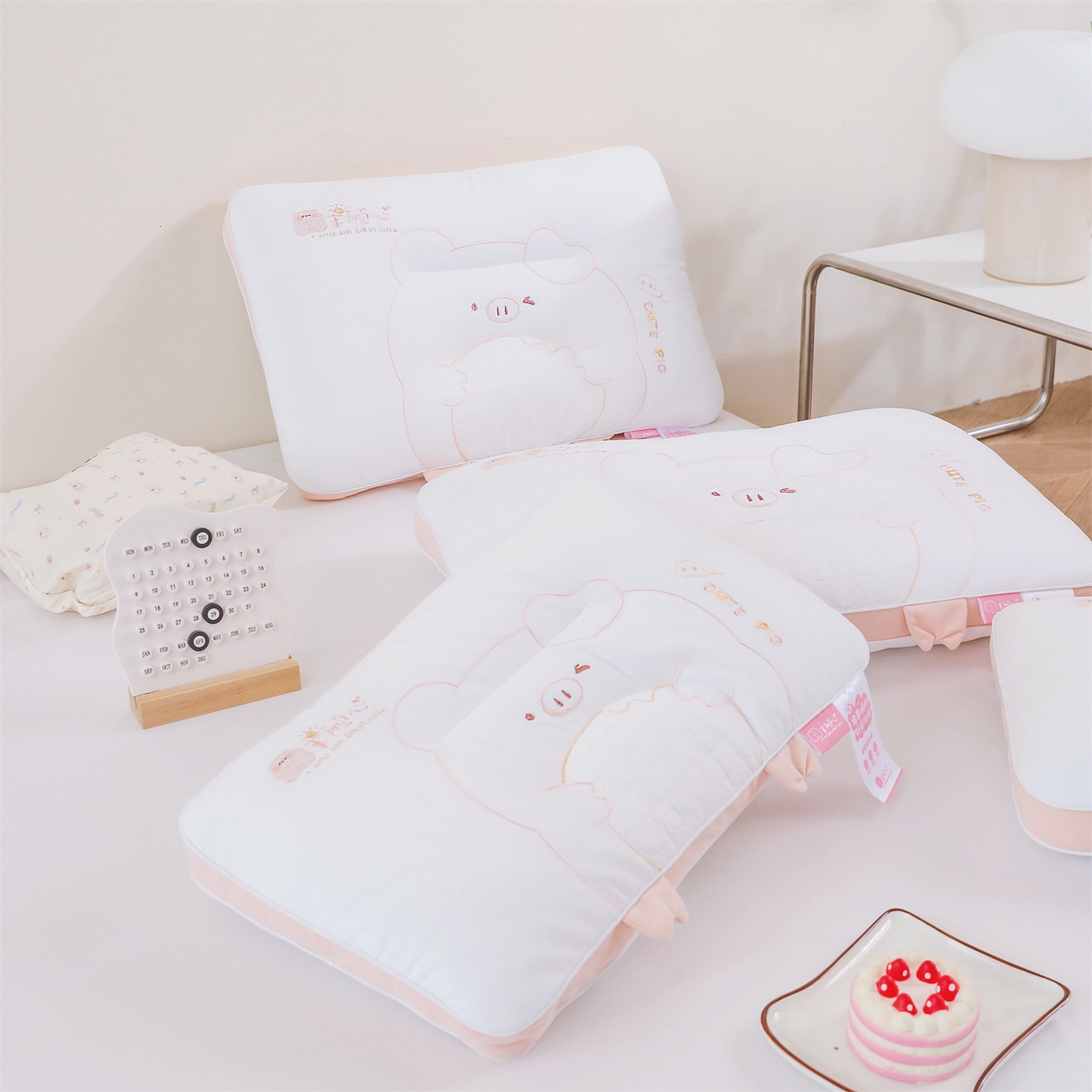 91家纺网 家纺一手货源 找家纺 （总）麦肯锡 2025新款诸事顺心定型亲子枕枕头枕芯