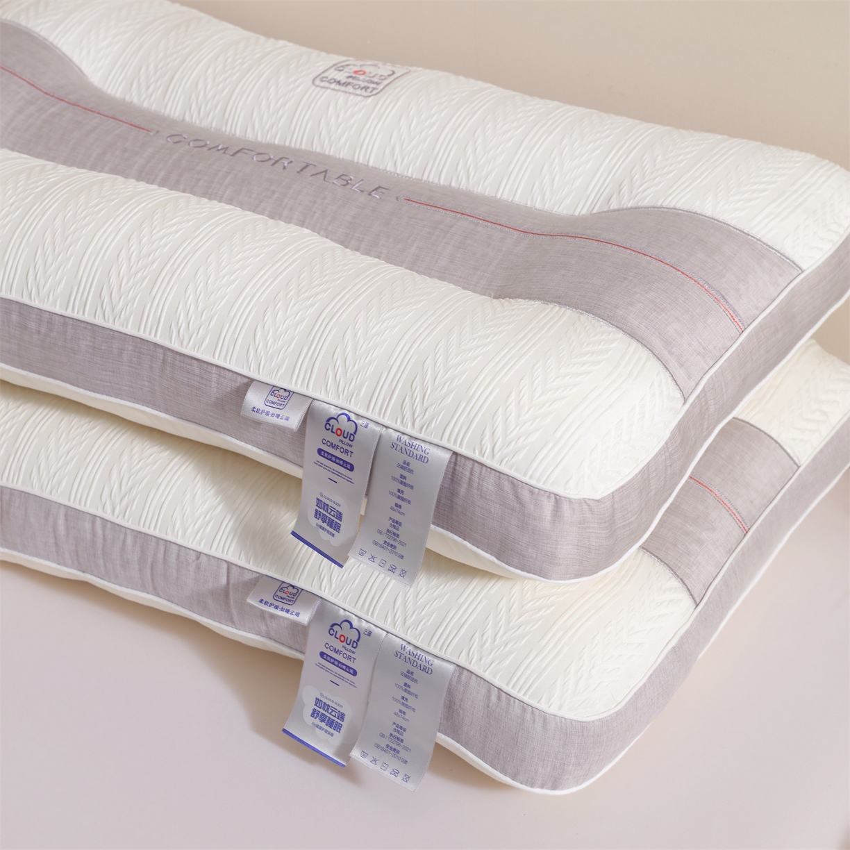 91家纺网 家纺一手货源 找家纺 （总）麦肯锡 2025新款云端舒适定型枕枕头枕芯