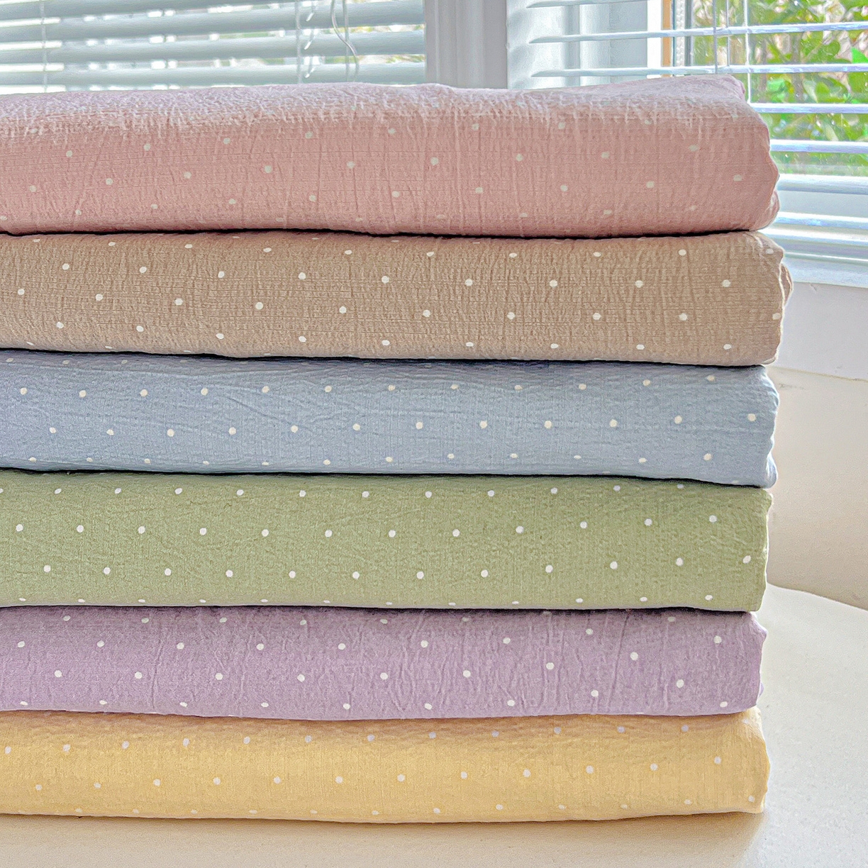 91家纺网 家纺一手货源 找家纺 （总）格真 2025新款A类云感木棉皱皱双层纱床单单床单床单单品床单三件套