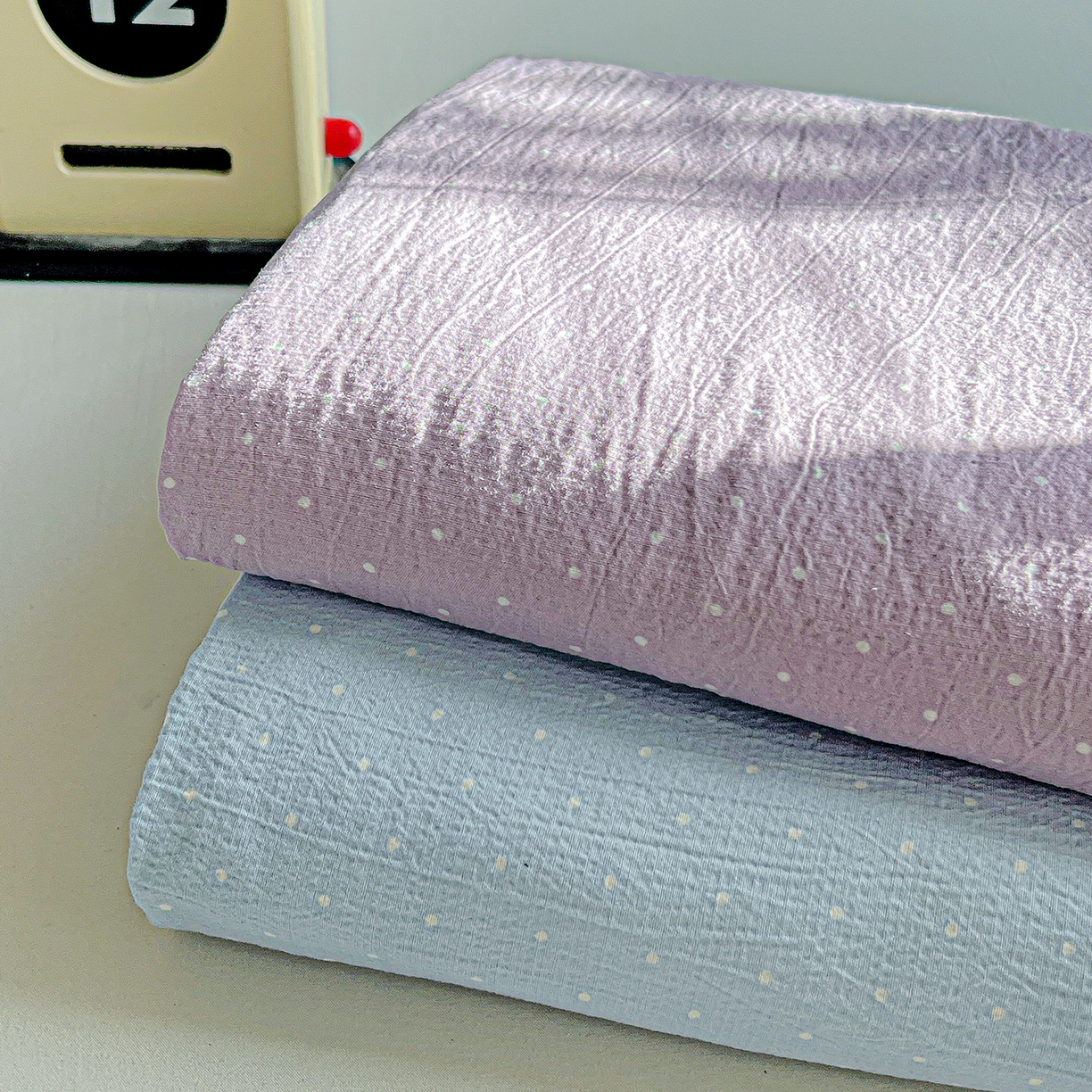 91家纺网 家纺一手货源 找家纺 （总）格真 2025新款A类云感木棉皱皱双层纱床单单床单床单单品床单三件套