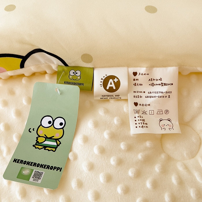 91家纺网 家纺一手货源 找家纺 （总）米菲 2024新款卡通针织棉豆豆绒大豆冬被