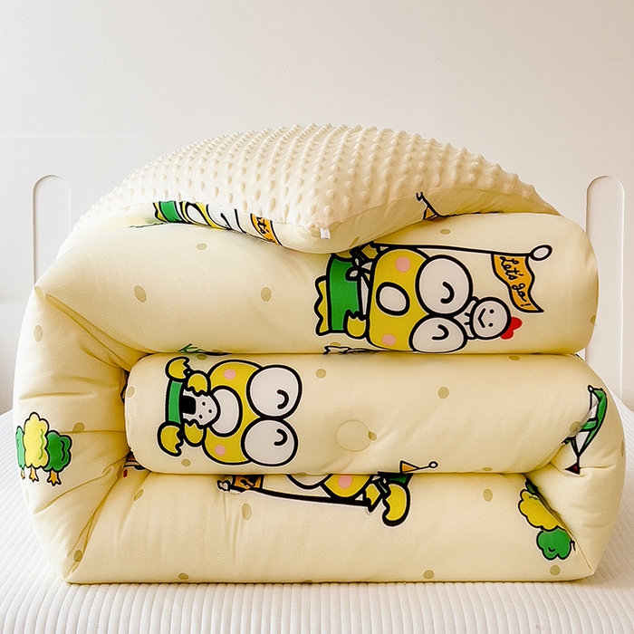 （总）米菲 2024新款卡通针织棉豆豆绒大豆冬被