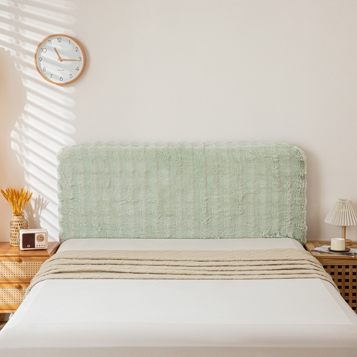 91家纺网 家纺一手货源 找家纺 （总）沐沐家纺 2026新款兔毛绒床头靠背