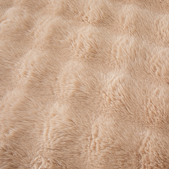 91家纺网 家纺一手货源 找家纺 沐沐家纺 2026新款兔毛绒床头靠背 浅卡其