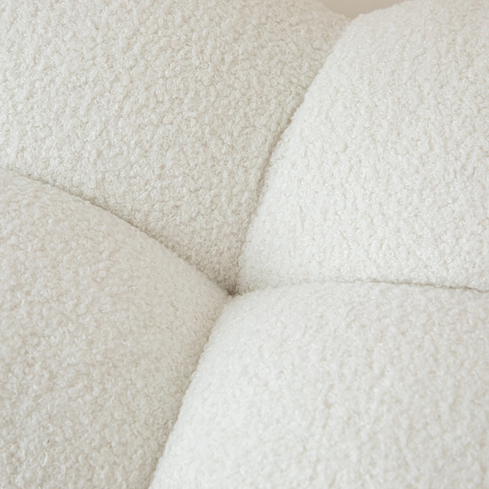 91家纺网 家纺一手货源 找家纺 沐沐家纺 2026新款泰迪绒小雪球床头靠背 小雪球-白色