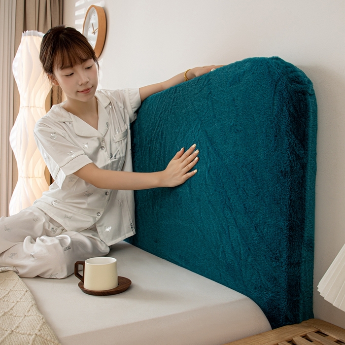 （总）沐沐家纺 2026新款云梦纯色床头罩